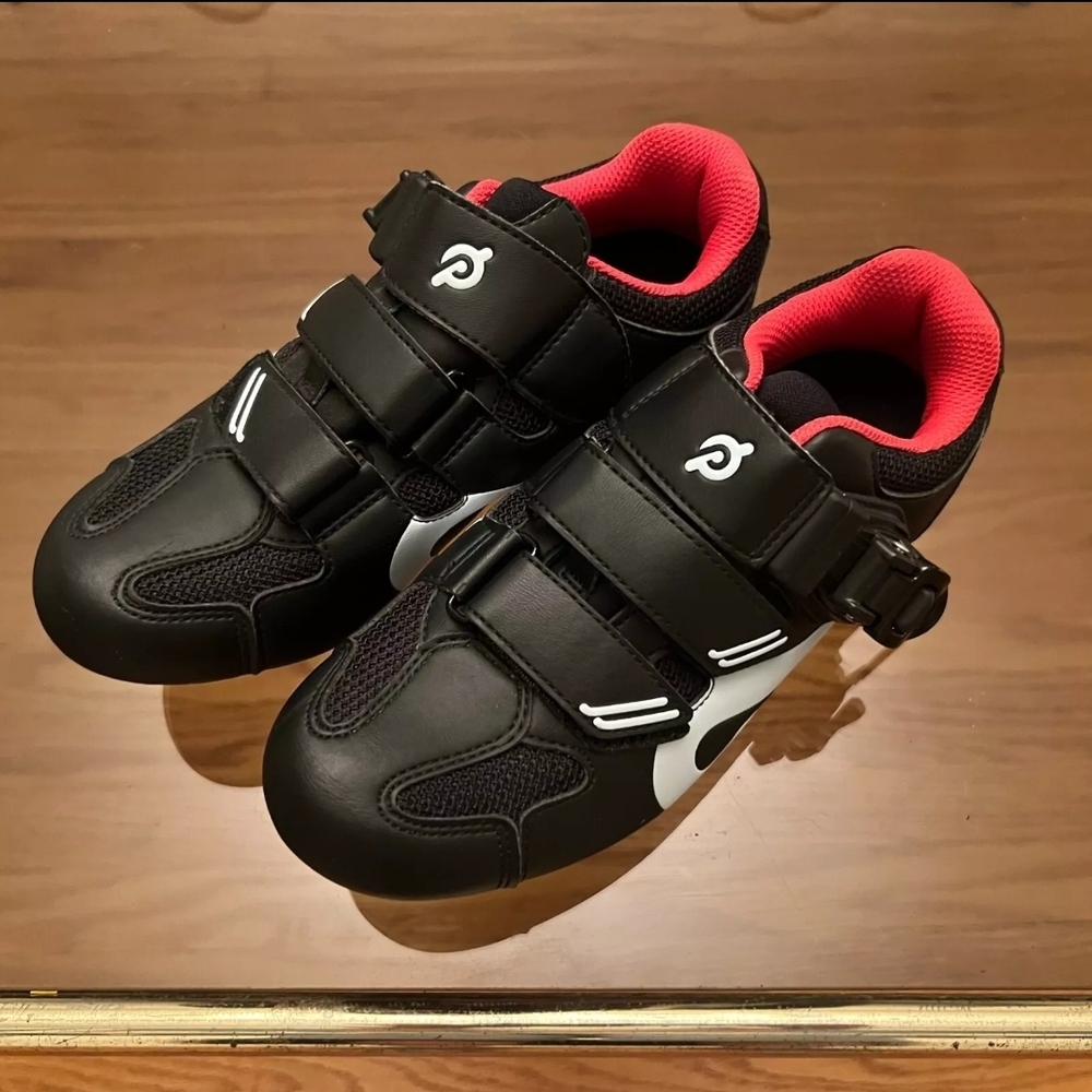 Peloton Black and Pink Athletic Shoes
